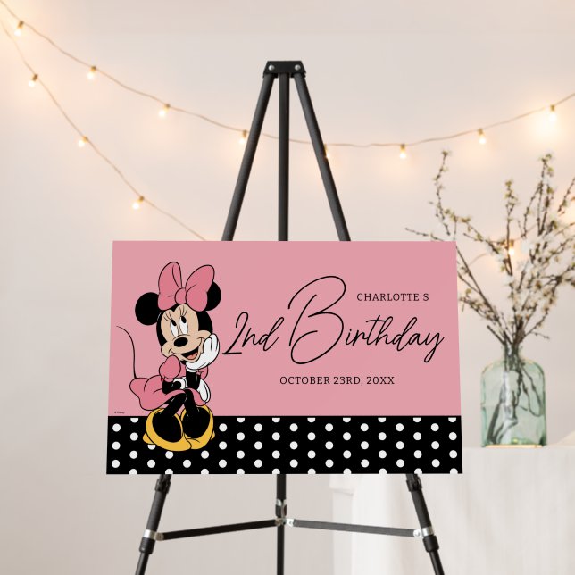 Disney's Minnie Mouse | Polka Dot Girl's Birthday Foam Board (In Situ (Stand))