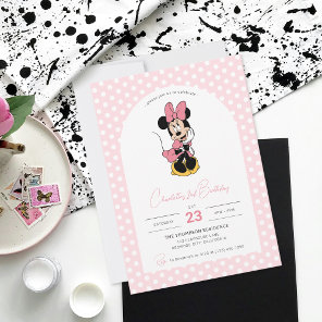 Disney's Minnie Mouse | Polka Dot Girl's Birthday Invitation