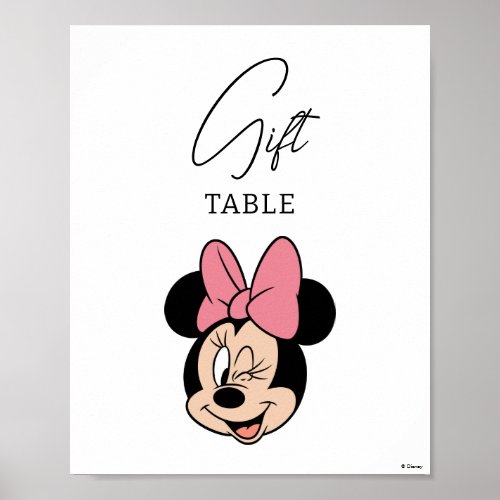 Disneys Minnie Mouse  Polka Dot Girls Birthday Poster