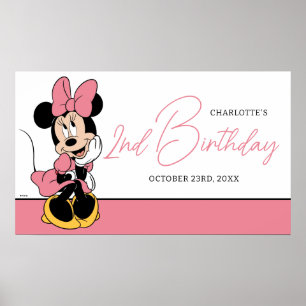 Disney's Minnie Mouse   Polka Dot Girl's Birthday Poster