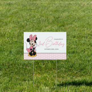 Disney's Minnie Mouse | Polka Dot Girl's Birthday Sign