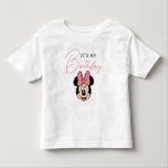 Disney's Minnie Mouse | Polka Dot Girl's Birthday Toddler T-shirt<br><div class="desc">Add this super cute shirt to your child's Minnie Mouse First Birthday celebration!</div>
