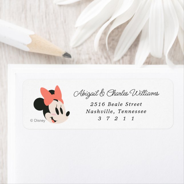Disney's Minnie Mouse Sunshine Baby Shower Label (Insitu)