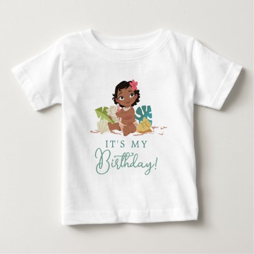 Disneys Moana  1st Birthday Baby T_Shirt