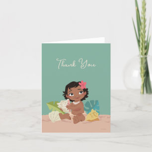 Disney's Moana   1st Birthday Thank You Card