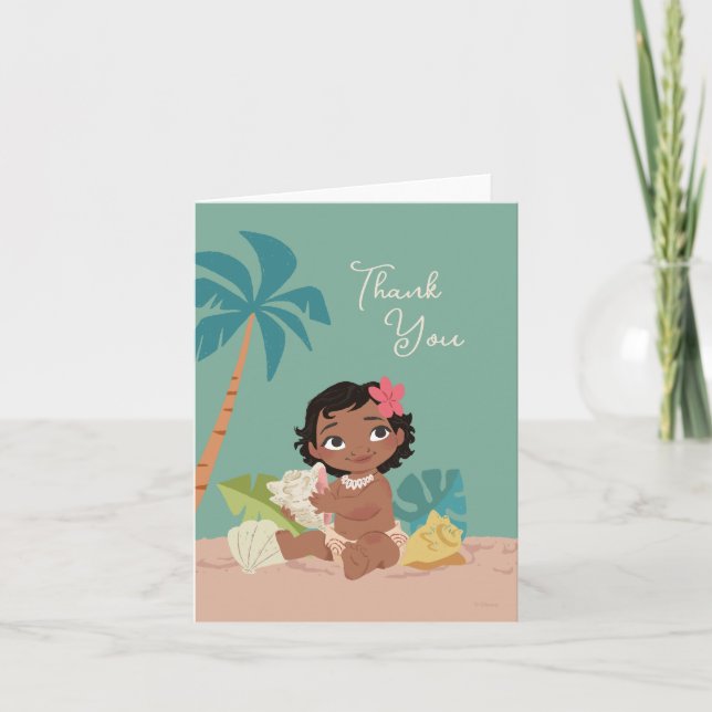 Disney's Moana | Baby Shower Thank You (Front)