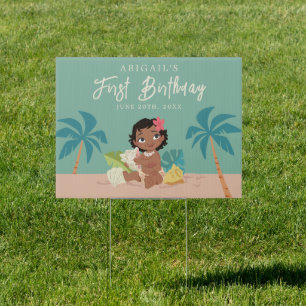Disney's Moana Birthday Sign