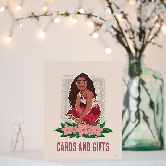 Disney's Moana Cards & Gifts Table Sign (In Situ (Wedding))