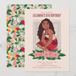 Disney's Moana Girl's Birthday Invitation