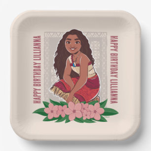 Disney's Moana Girl's Birthday Paper Plates