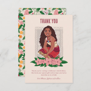 Disney's Moana Girl's Birthday Thank You Card