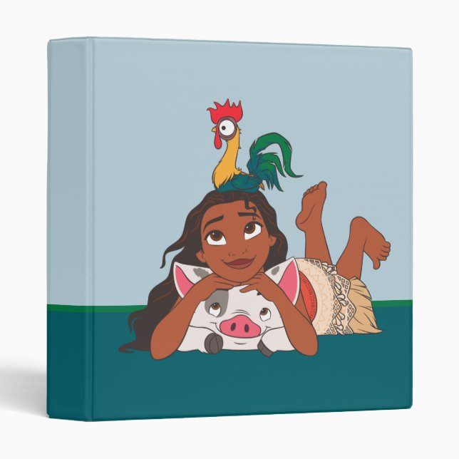 Disney's Moana | Moana & Friends 3 Ring Binder (Front/Spine)