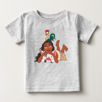 Disney's Moana | Moana & Friends Baby T-shirt by Moana at Zazzle