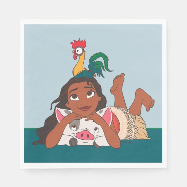 Disney's Moana | Moana & Friends Napkins (Front)