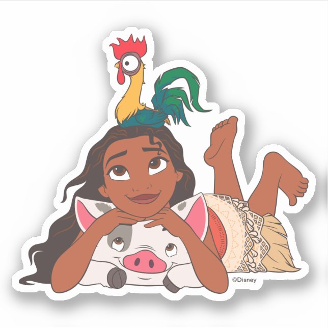 Disney's Moana | Moana & Friends Sticker (Front)