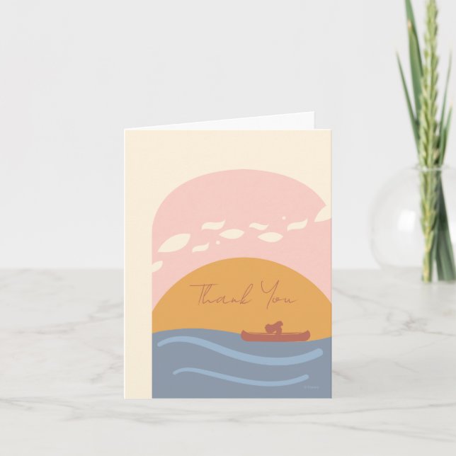 Disney's Moana | The Ocean is Calling Baby Shower Thank You Card (Front)