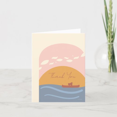 Disneys Moana  The Ocean is Calling Baby Shower Thank You Card