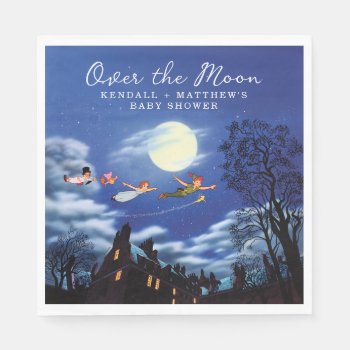 Disney's Peter Pan | Over The Moon - Baby Shower Napkins by peterpan at Zazzle