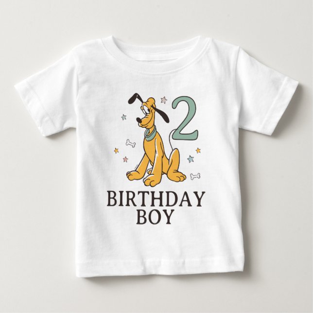 Disney's Pluto Birthday Boy Baby T-Shirt (Front)