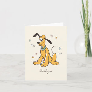 Disney's Pluto Birthday Thank You Card