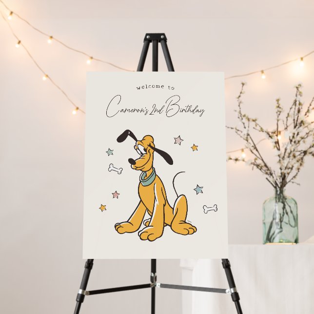 Disney's Pluto Birthday Welcome Foam Board (In Situ (Stand))