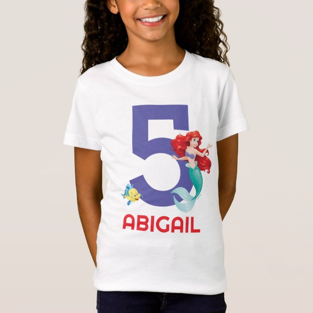Disney's Princess Ariel Birthday Girl T-Shirt (Front)