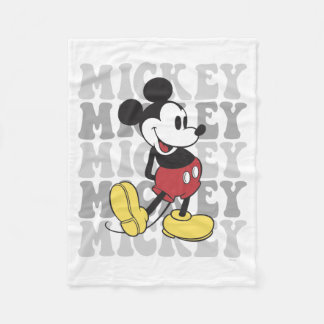 Disney's Retro Mickey Mouse Graphic Fleece Blanket