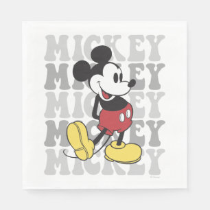 Disney's Retro Mickey Mouse Graphic Napkins