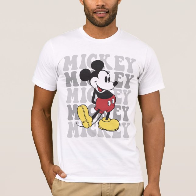 Disney's Retro Mickey Mouse Graphic T-Shirt (Front)
