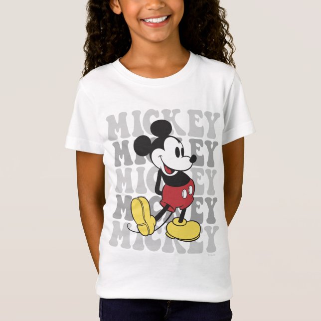 Disney's Retro Mickey Mouse Graphic T-Shirt (Front)