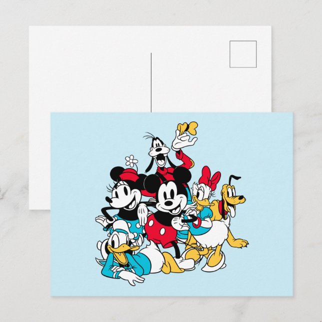 Disney's Sensational 6 | A Classic Group Shot Postcard (Front/Back)
