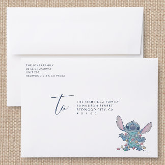 Disney's Stitch Addressed Envelopes