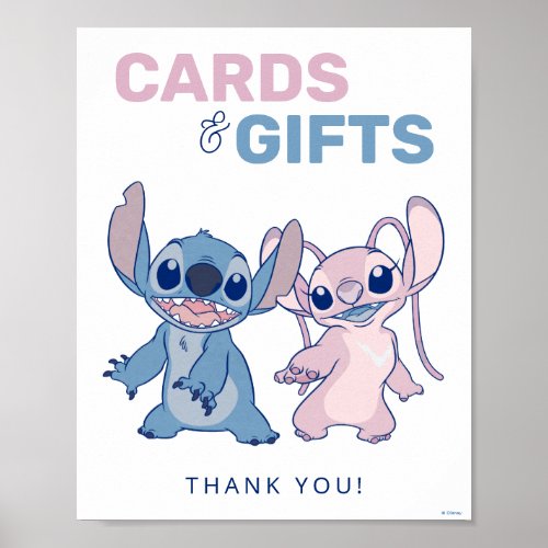 Disneys Stitch  Baby Shower _ Cards  Gifts  Poster