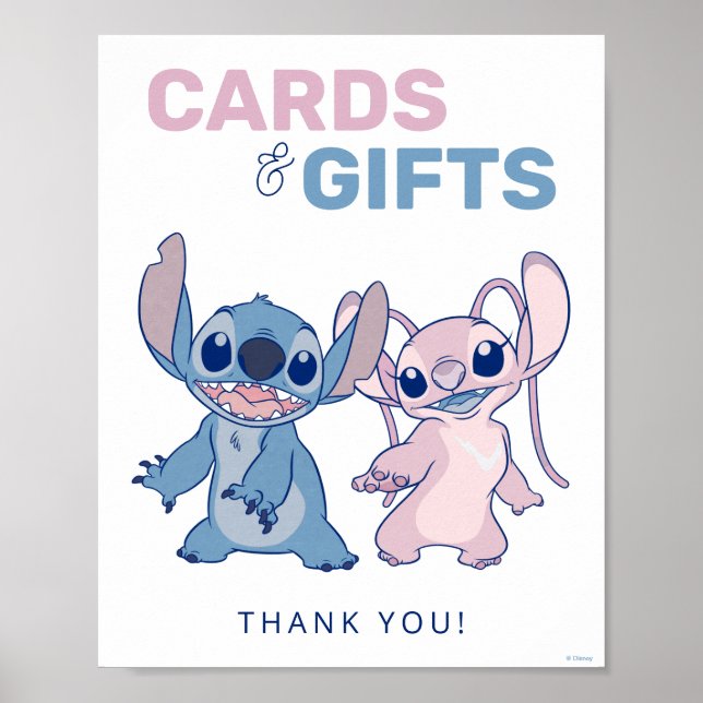 Disney's Stitch | Baby Shower - Cards & Gifts  Poster (Front)