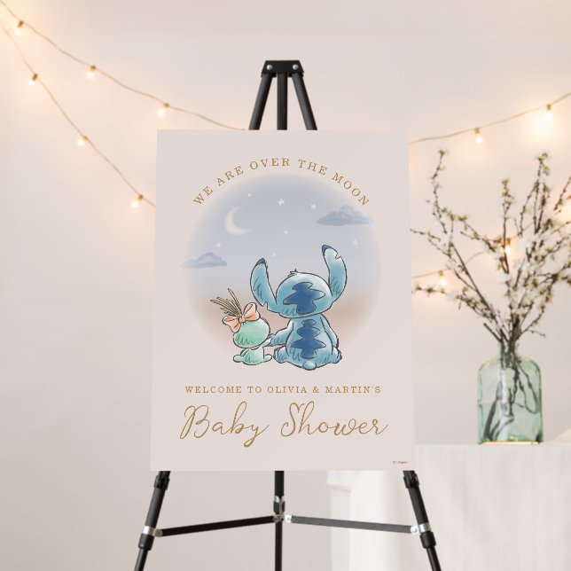 Disney's Stitch |  Baby Shower Welcome Foam Board (In Situ (Stand))