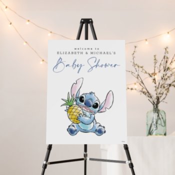 Disney's Stitch |  Baby Shower Welcome Foam Board by LiloAndStitch at Zazzle