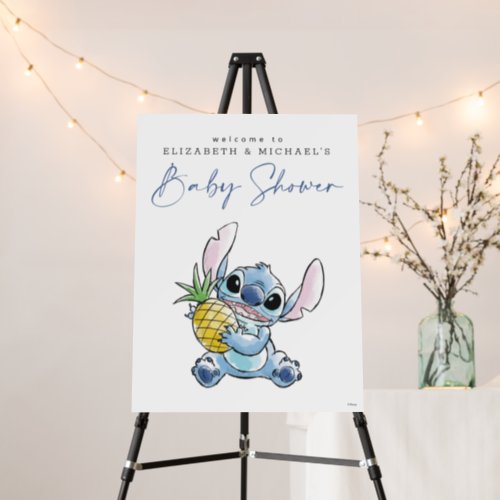 Disneys Stitch   Baby Shower Welcome Foam Board