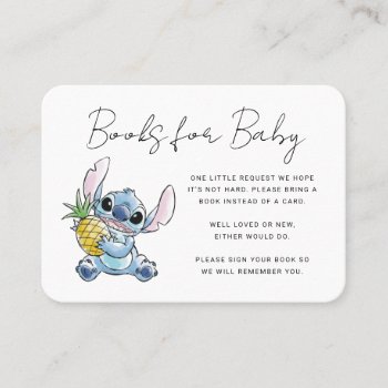 Disney's Stitch | Books For Baby Insert Card by LiloAndStitch at Zazzle