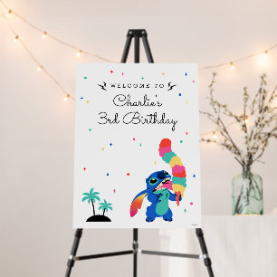 Disney's Stitch   Ice Cream Birthday Welcome Foam Board