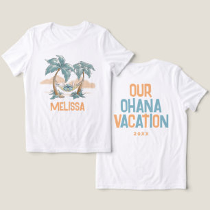 Disney's Stitch Tropical Ohana Vacation - Custom Tri-Blend Shirt