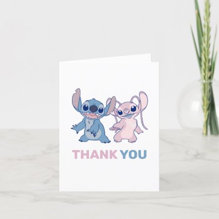 Disney's Stitch | Twins L Baby Shower Thank You