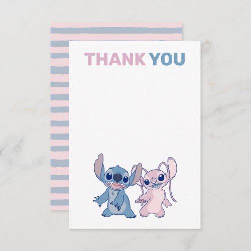Disneys Stitch  Twins l Baby Shower Thank You