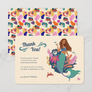Disney's The Little Mermaid Birthday Thank You Card