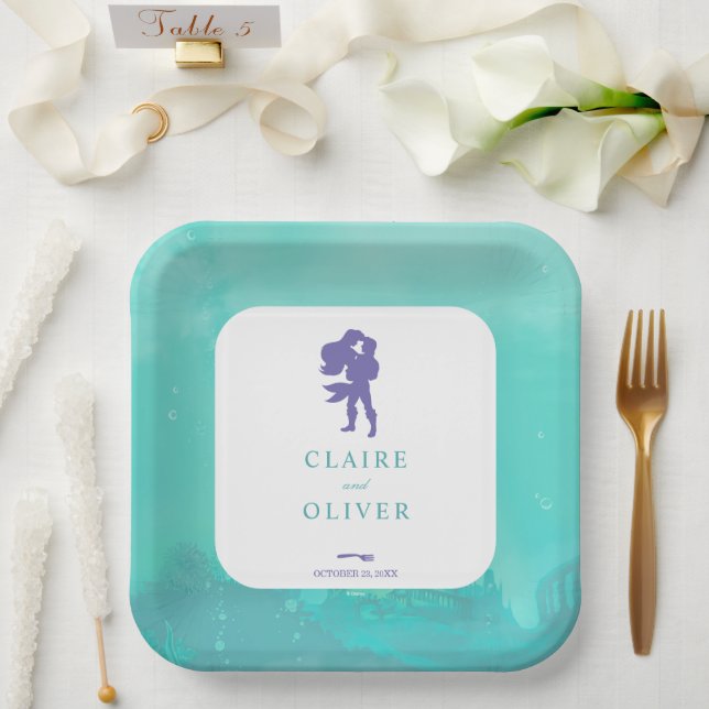 Disney's The Little Mermaid Wedding Paper Plates (Wedding)