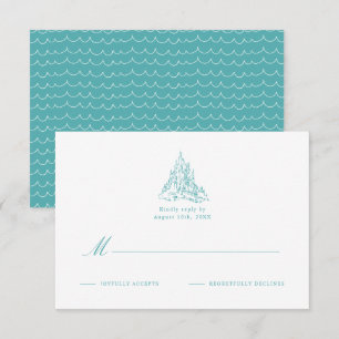 Disney's The Little Mermaid Wedding RSVP Card