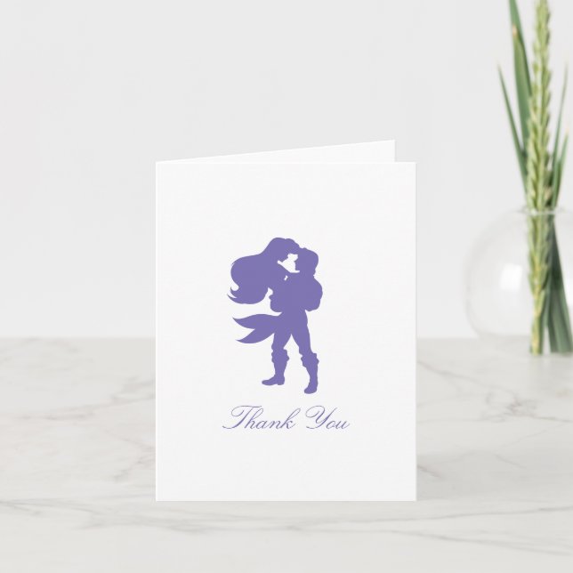 Disney's The Little Mermaid Wedding Thank You Card (Front)