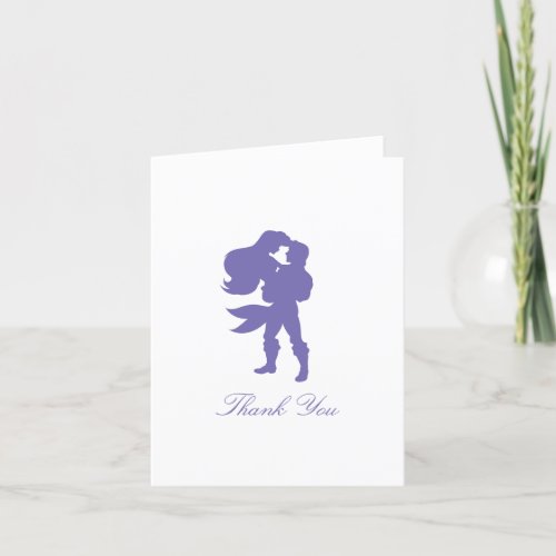 Disneys The Little Mermaid Wedding Thank You Card