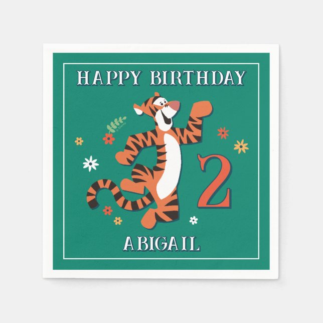 Disney's Tigger Whimsical Birthday Napkins (Front)