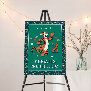 Disney's Tigger Whimsical Floral Birthday Welcome Foam Board