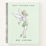Disney&#39;s Tinker Bell | Best Teacher Ever Notebook at Zazzle